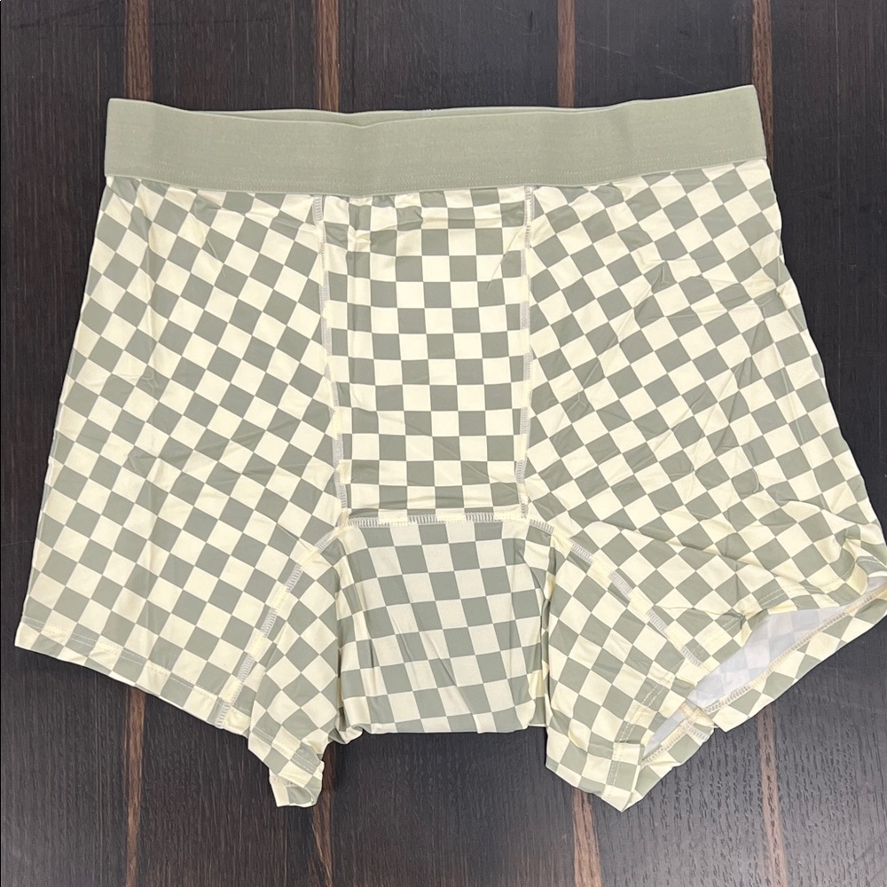 NWT - Monthly Period Underwear Boxer Brief, Matcha Checker | Multiple Sizes - Picture 7 of 9